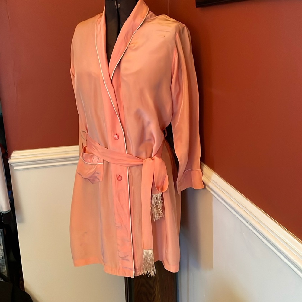 Vintage Miss Swank sleep shirt/robe. Perfect pink for Valentine’s Day!
